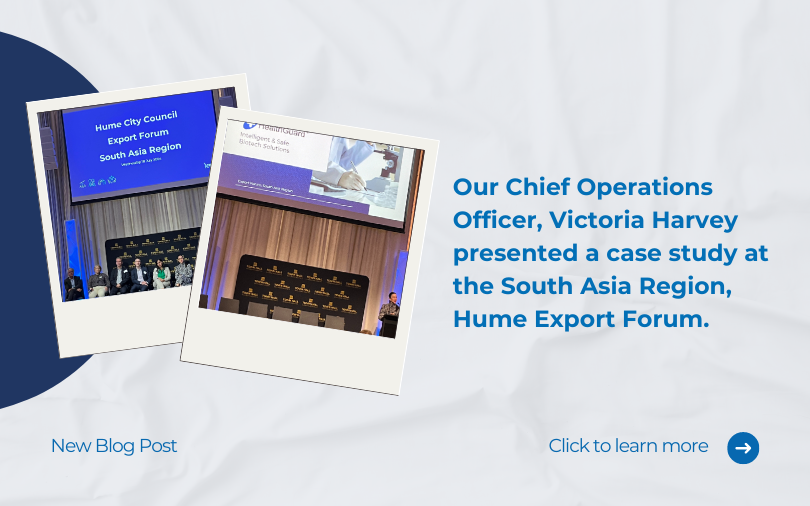 Victoria Harvey presented a case study at the South Asia Region, Hume Export Forum