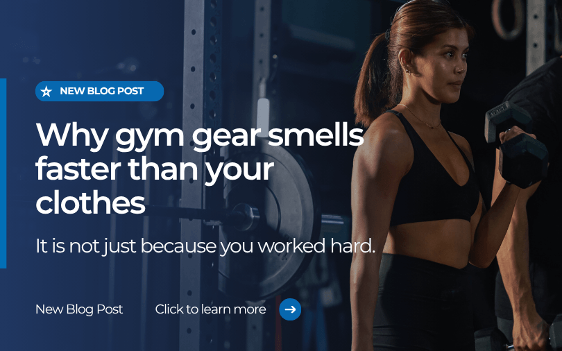 Woman exercising with dumbbells in a gym